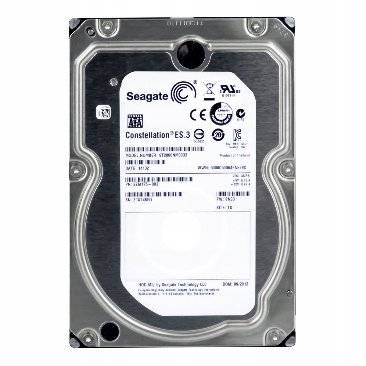 Pevný disk Seagate Constellation ES.3 ST2000NM0033 2TB SATA III 3,5"